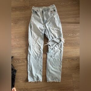 Abercrombie & Fitch High Rise Straight Curve Love Jeans